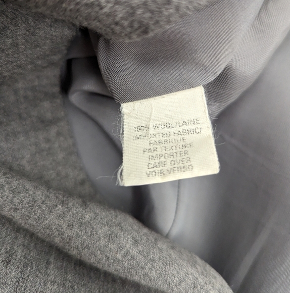 Anne Klein Classic Herringbone Sheath Dress Size 10 Grey 100% Wool (Fits like 6) - Picture 8 of 12